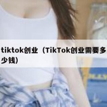 tiktok创业（TikTok创业需要多少钱）