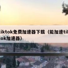 tiktok免费加速器下载（能加速tiktok加速器）