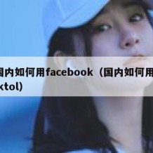 国内如何用facebook（国内如何用tiktol）