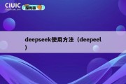 deepseek使用方法（deepeel）