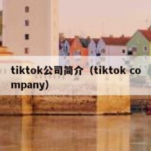 tiktok公司简介（tiktok company）