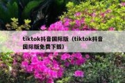 tiktok抖音国际版（tiktok抖音国际版免费下载）