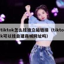 tiktok怎么挂独立站链接（tiktok可以挂自建商城网址吗）