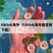 tiktok海外（tiktok海外版官网下载）