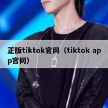 正版tiktok官网（tiktok app官网）