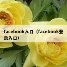 facebook入口（facebook登录入口）