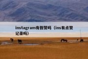 instagram有假赞吗（ins有点赞记录吗）