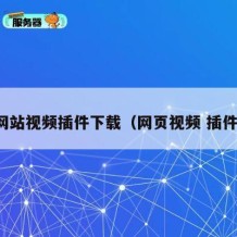 网站视频插件下载（网页视频 插件）