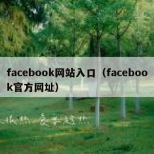 facebook网站入口（facebook官方网址）