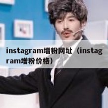 instagram增粉网址（instagram增粉价格）