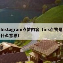 Instagram点赞内容（ins点赞是什么意思）