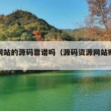 源码网站的源码靠谱吗（源码资源网站赚钱吗）
