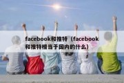 facebook和推特（facebook和推特相当于国内的什么）