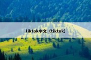 tiktok中文（tiktok）