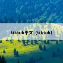 tiktok中文（tiktok）