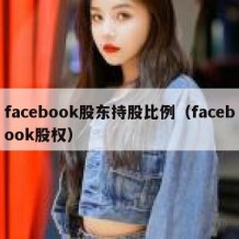 facebook股东持股比例（facebook股权）