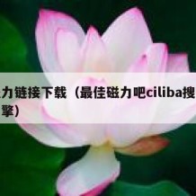 磁力链接下载（最佳磁力吧ciliba搜索引擎）