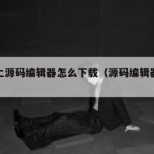 电脑上源码编辑器怎么下载（源码编辑器安装包）