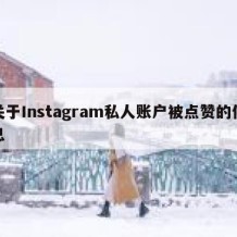 关于Instagram私人账户被点赞的信息