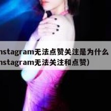 instagram无法点赞关注是为什么（instagram无法关注和点赞）