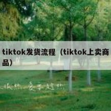 tiktok发货流程（tiktok上卖商品）