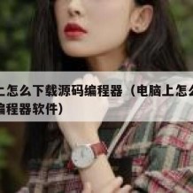 电脑上怎么下载源码编程器（电脑上怎么下载源码编程器软件）