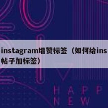 instagram增赞标签（如何给ins帖子加标签）