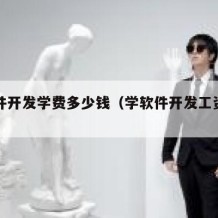 学软件开发学费多少钱（学软件开发工资高吗）