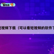 91短视频下载（可以看短视频的软件下载）