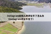 instagram给别人的评论不了怎么办（instagram评论不见了）