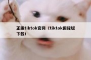 正版tiktok官网（tiktok国际版下载）