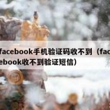 facebook手机验证码收不到（facebook收不到验证短信）