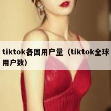 tiktok各国用户量（tiktok全球用户数）