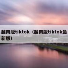 越南版tiktok（越南版tiktok最新版）