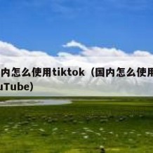 国内怎么使用tiktok（国内怎么使用YouTube）