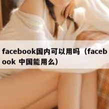 facebook国内可以用吗（facebook 中国能用么）