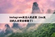 Instagram关注人的点赞（ins关注的人点赞去哪里了）