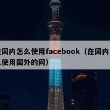 在国内怎么使用facebook（在国内怎么使用国外的网）