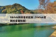 tiktok和抖音的区别（tiktok官网抖音国际版）