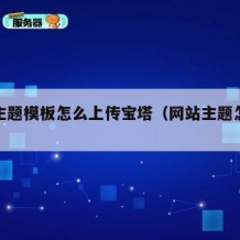 网站主题模板怎么上传宝塔（网站主题怎么写）