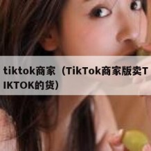 tiktok商家（TikTok商家版卖TIKTOK的货）