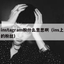 instagram粉什么意思啊（ins上的粉丝）