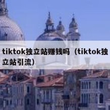 tiktok独立站赚钱吗（tiktok独立站引流）