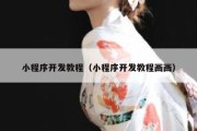小程序开发教程（小程序开发教程画画）