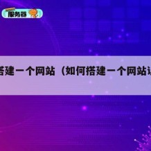 如何搭建一个网站（如何搭建一个网站让老外充值）