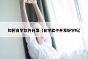 如何自学软件开发（自学软件开发好学吗）