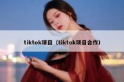 tiktok项目（tiktok项目合作）