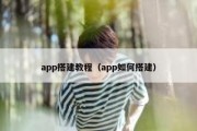 app搭建教程（app如何搭建）