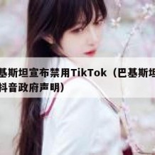 巴基斯坦宣布禁用TikTok（巴基斯坦禁用抖音政府声明）