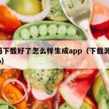 源码下载好了怎么样生成app（下载源码 app）